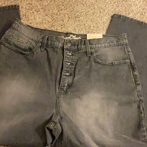 UNIVERSAL THREAD Vintage Straight Black Button Fly Jeans Size 14 NWT LAST PAIR